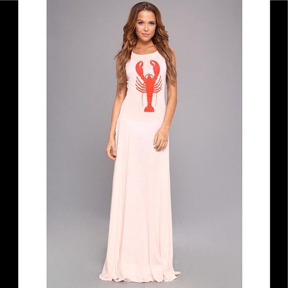 NWOT Wildfox lobster maxi dress